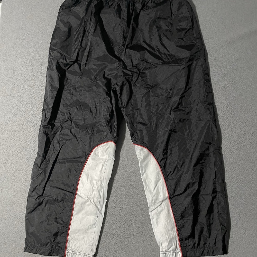 Vintage Y2K Wide Leg Ankle‎ Zip Windbreaker Jogger Lined Pants Size Large